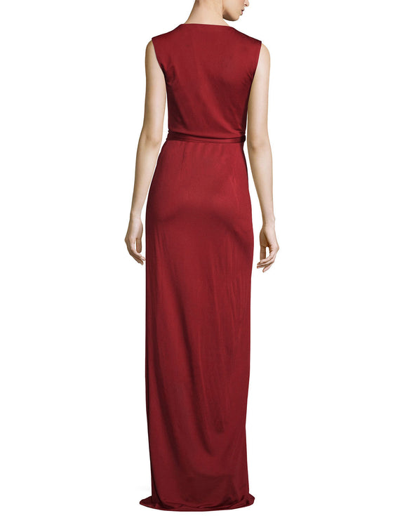 Sexy V-neck Sleeveless Slim Long Evening Dress