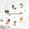 Cartoon Cat animal Wall Sticker