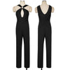 Black Sexy Hollow Straps Jumpsuit