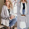 Plush Hit Color Mid-Length Cardigan