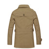 Men's Single Breasted Lapel Windbreaker Jacket