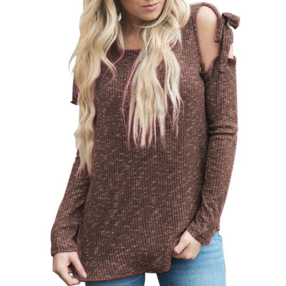 Crew Neck  Asymmetric Hem  Plain Sweaters