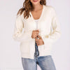 V-Collar Elegant Long Sleeve Slim Sweater