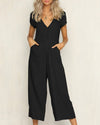 Women's Short Sleeve Jumpsuit