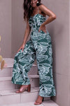 Sexy Fashion Floral Print Wide Leg Jumpsuit