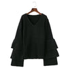 Fashion Autumn Pure Color Loose Sweater