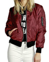 Solid Color Fashion Zip Stand Collar Jacket