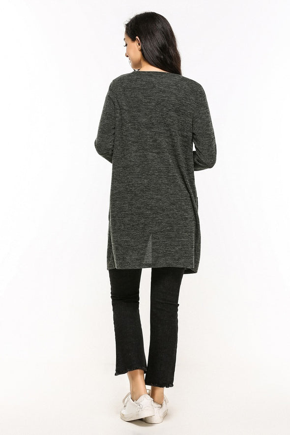 Mid-length Cardigan Coat