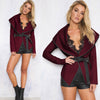 Sexy Woolen Cardigan Bandage Coat