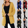 Solid Color Long Sleeve Knit Cardigan