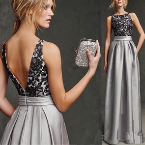 Elegant Sexy Lace Banquet Party Maxi Dress