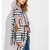 Elbow Patch Grid Lapel Cardigan Jacket