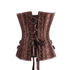 Women's Pattern Zipper Corset