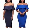 Fashion Off shoulder Slim Bodycon Dress