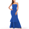 Sexy Pure Color Sleeveless Strapless Evening Dresses