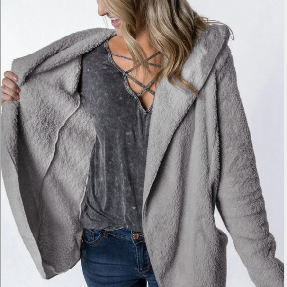 Sexy Slim Hooded Cardigan Jacket