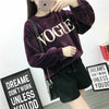 Loose Thick And Velvet Half-High Collar Gold Velvet Sweatshirt