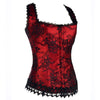 Palace Hanging-Neck Abdomen Shaping Girdle Lace Embroidery Corset