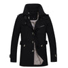 Men's Single Breasted Lapel Windbreaker Jacket