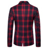 New Fashion Dark Plaid Men's Suit