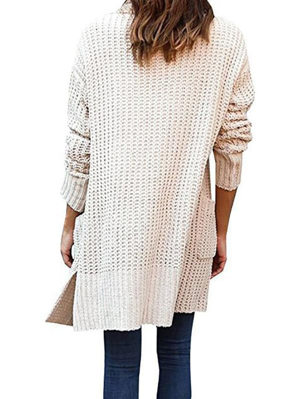 Loose Mid-Length Knitting Cardigan Sweater