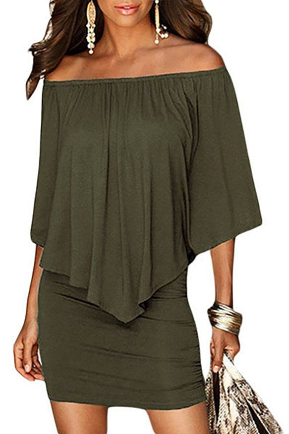 New women's one-shoulder dress