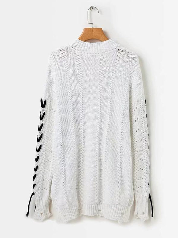 Tassels Hollow Knitting Sweater Tops