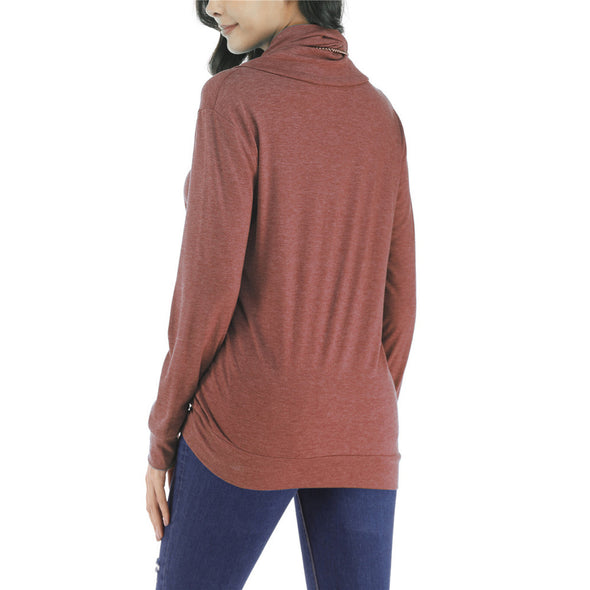 Long Sleeve Pile Collar Sweatshirt