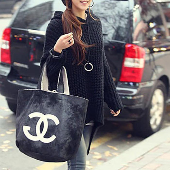 Fashion Pure Color   Loose Sweater Dress