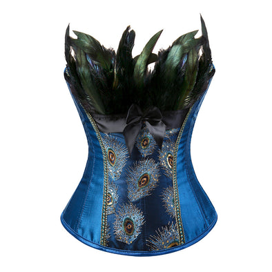 Women's Peacock Feather Ccorset