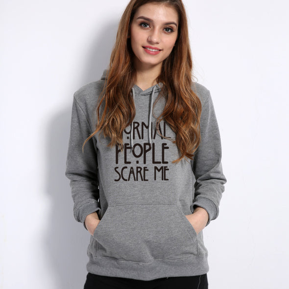 Printed Long Sleeve Round Neck Hoodies