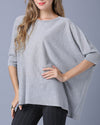 O-Neck Loose Bat Sleeve Sweater