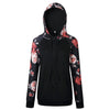 Printed Tie Long Sleeve Hoodies