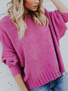 Knit Back Cross Strap Backless Sweater