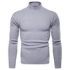 New Men's Turtleneck Slim Solid Sweater