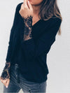 Fashion Lace Knitting Long Sleeves Sweater Tops