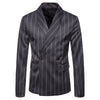 New Simple Striped Men's Suit