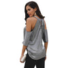 Sexy Strapless Shoulder Halterneck T-shirts