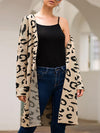 Casual Four-Color Leopard Loose Long Sweaters