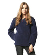 Warm Plush Long Sleeve Pure Color Sweatshirt