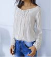 Embroidered Openwork Chiffon Lace Shirt