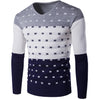 New Men's Color Matching Warm Sweater