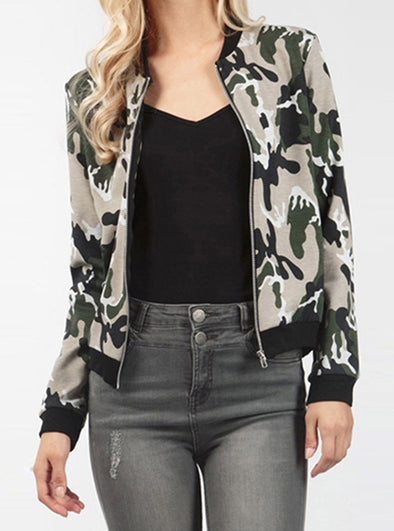 Women's Camouflage Printed Jacket