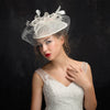 New Fashion Mesh Feather Top Hat