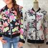 Women's Print Long Sleeve Zip Jacket