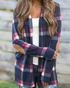 New Plaid Printed Cardigan