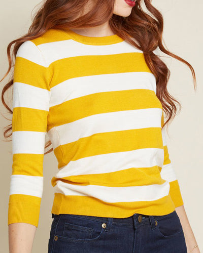 Long Sleeve Striped Sweater