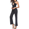 Black Sexy Hollow Straps Jumpsuit