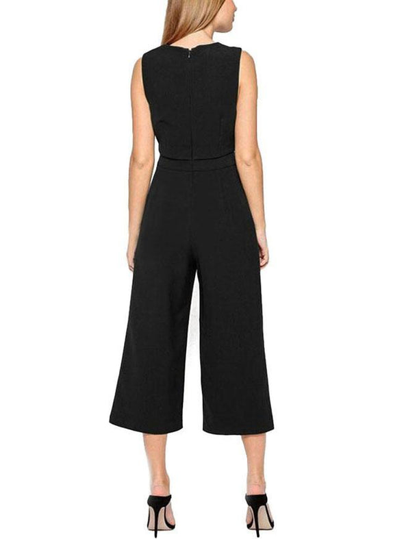 Sexy Dropped Waist Bow Jumpsuit