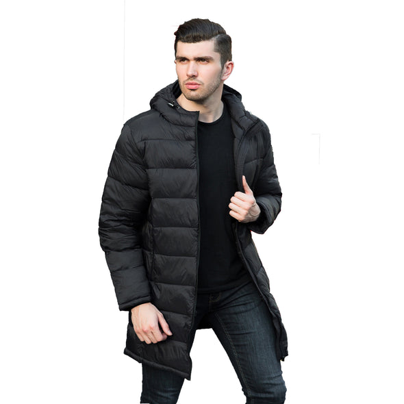 Men's Lightweight And Medium-Length Long Down Jacket